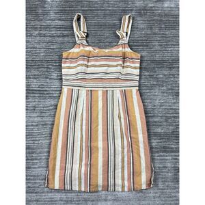 Derek Heart Dress Juniors Medium Multicolor Striped‎ Short Sleeveless